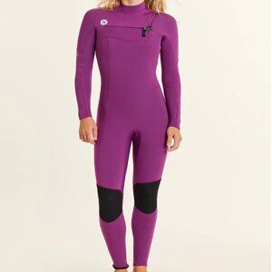 SISSTR Sisstrevolution Pink 7 SEAS Wetsuit 4/3 Violet Full Body US Size 6